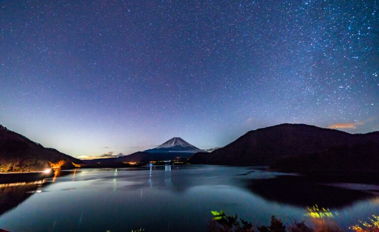 富士河口湖町の夜を楽しむ ― 冬の星空と夜景の魅力